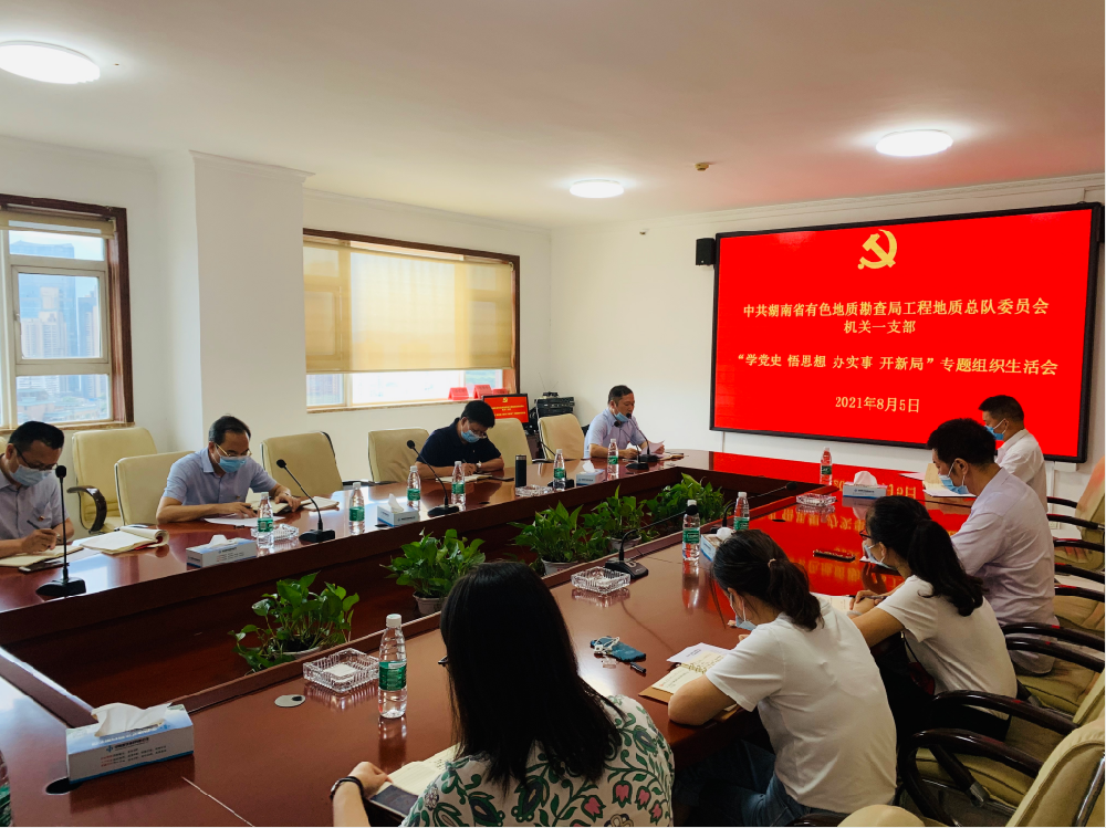 工程地質(zhì)總隊(duì)機(jī)關(guān)一支部召開“學(xué)黨史、悟思想、辦實(shí)事、開新局”專題組織生活會(huì)
